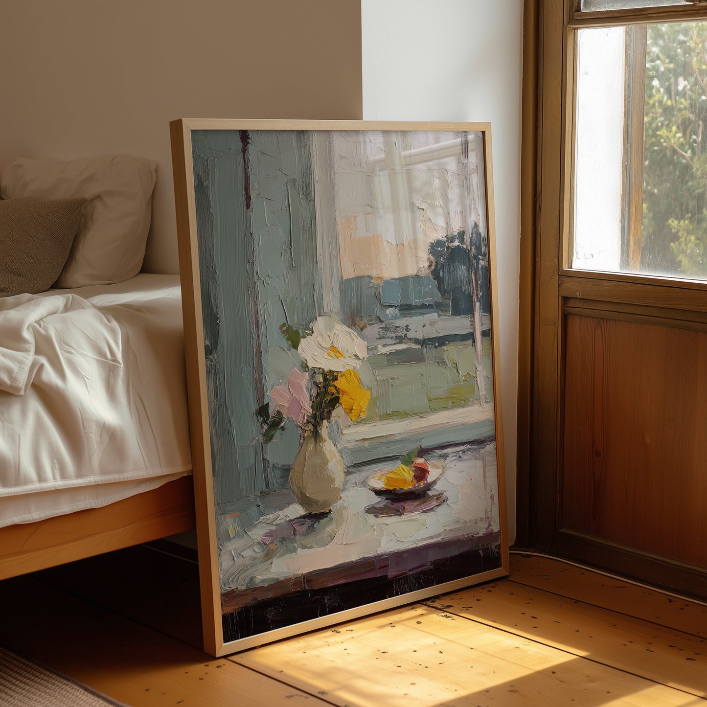 Morning Stillness On White Linen
