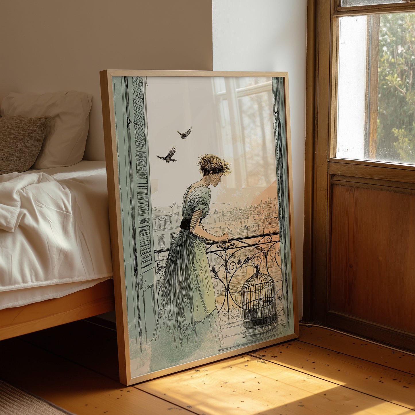 Morning Opens The Birdcage Door