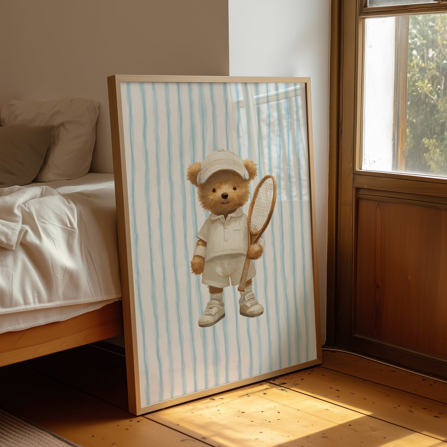 Tennis Bear Ready For Summer Court