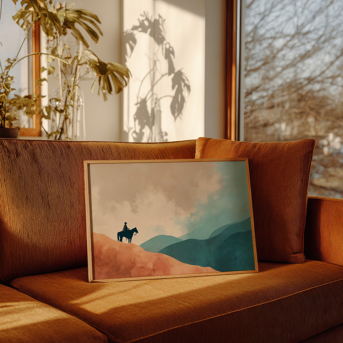 Solitary Wanderer Surveys Painted Valleys