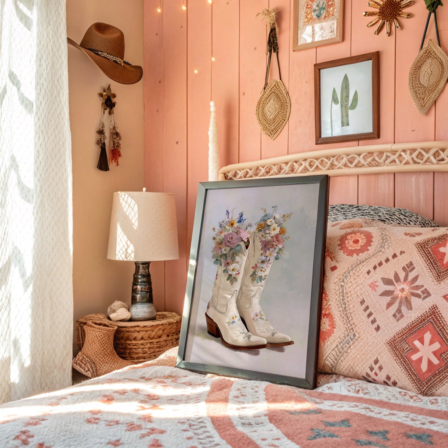 Wildflower Waltz in Ivory Leather
