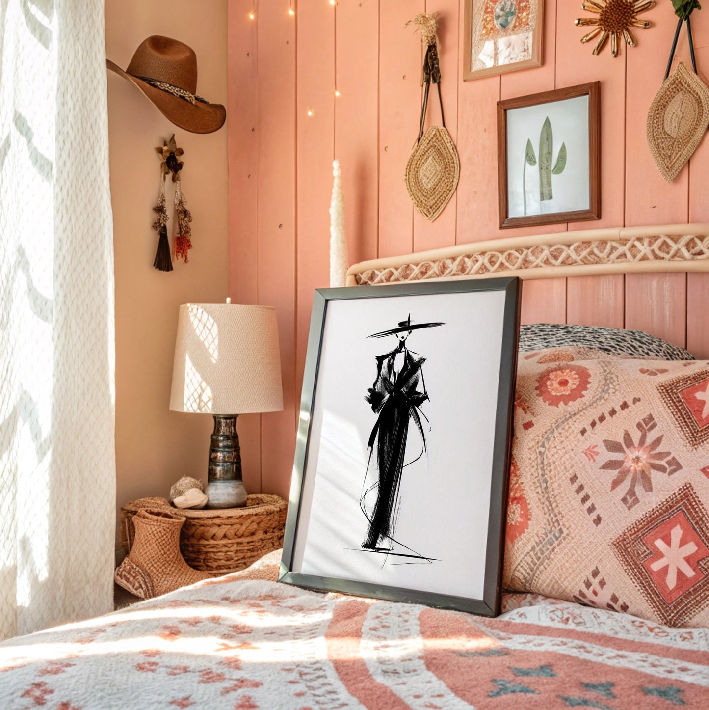 Elegant Silhouette in Ink