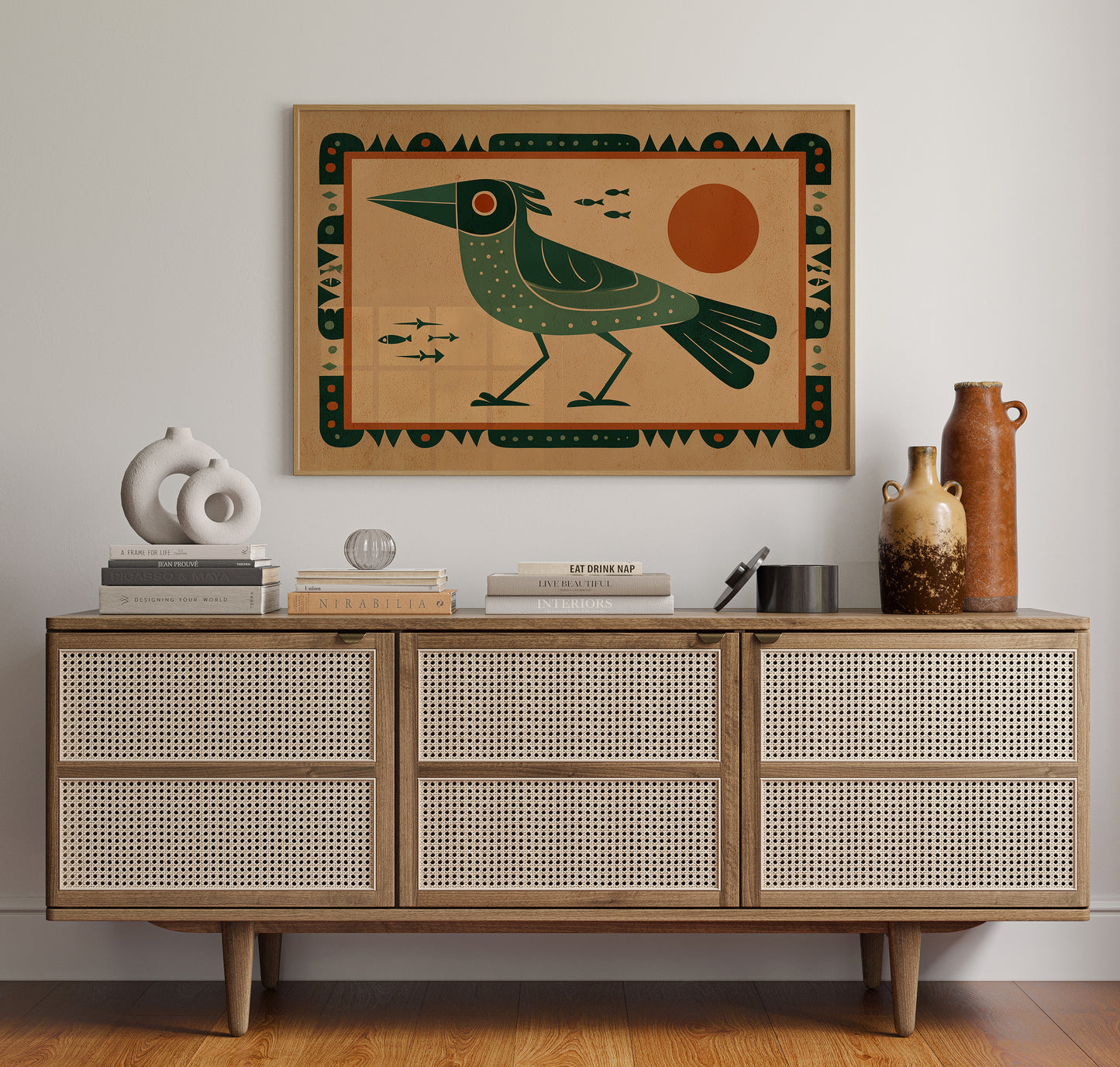 Emerald Watcher Guards Ancient Waters