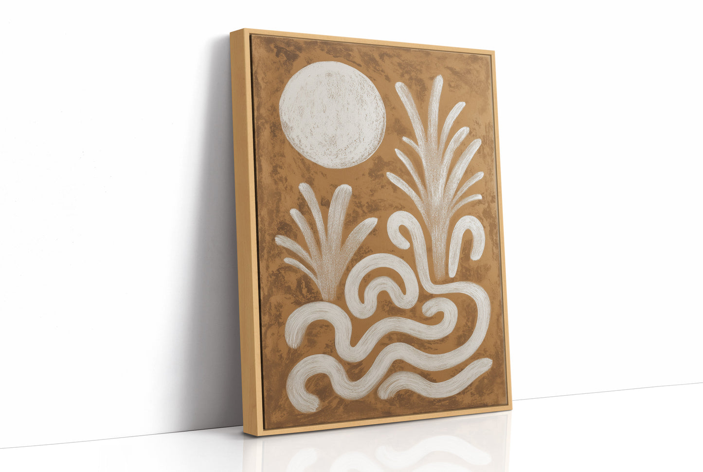 Moonlit Waves Dance In Sepia