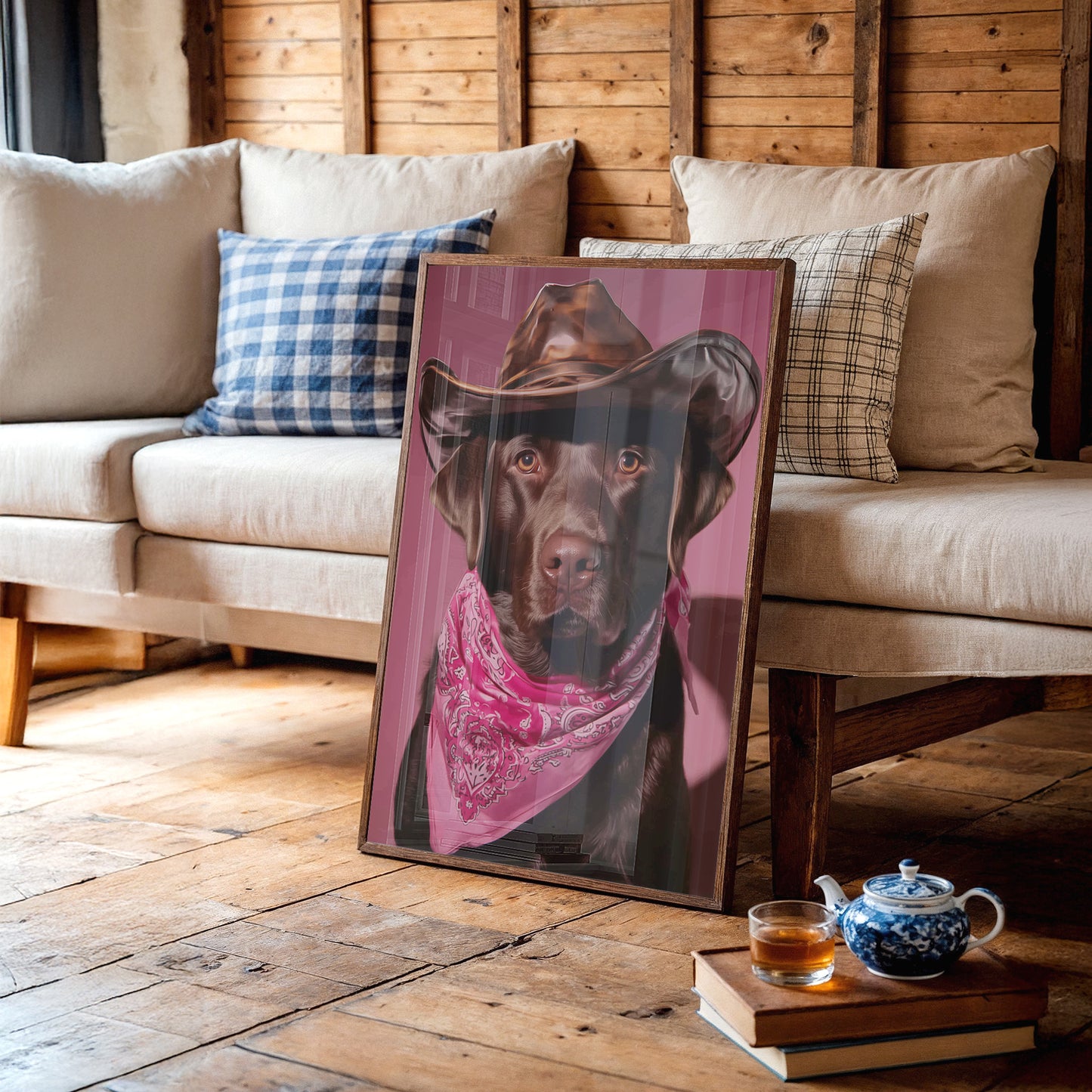 Chocolate Ranch Hand Wears Pink