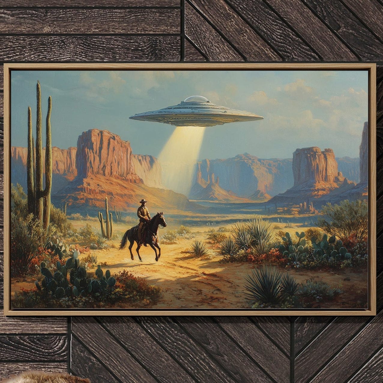 Cosmic Cowboys Meet Desert Light