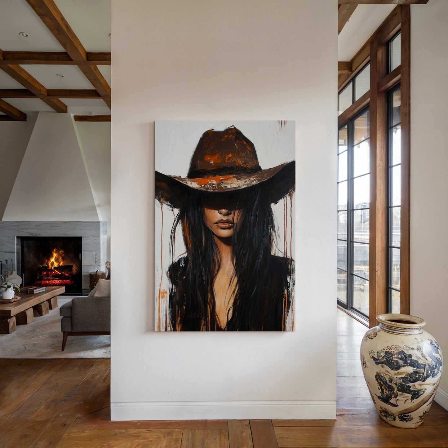 Ember Noir – Western Cowgirl Wall Art