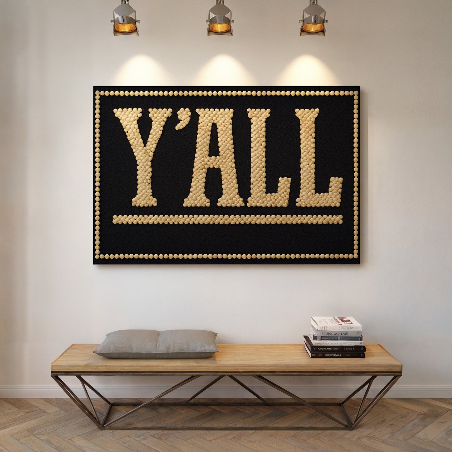 Y’ALL Western Beaded Sign