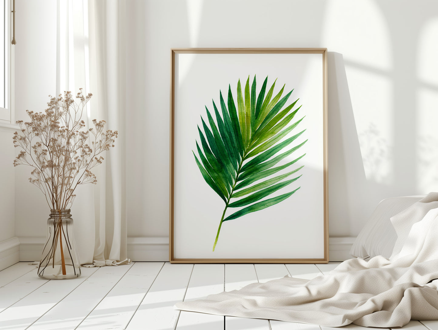 Emerald Fronds in Gentle Breeze