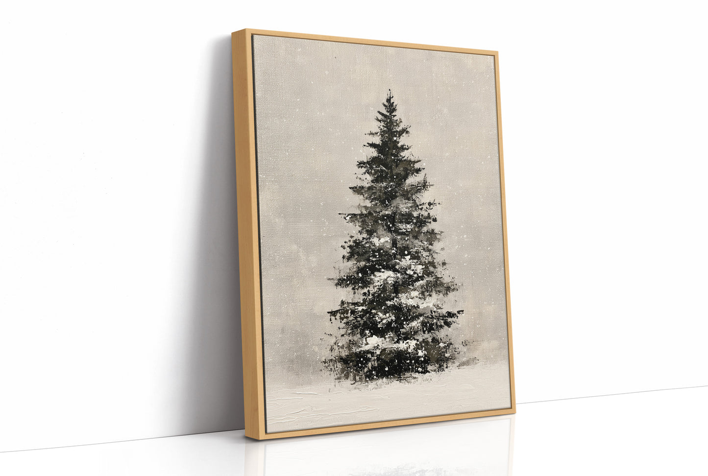 Snow-Laden Fir, Oil Study