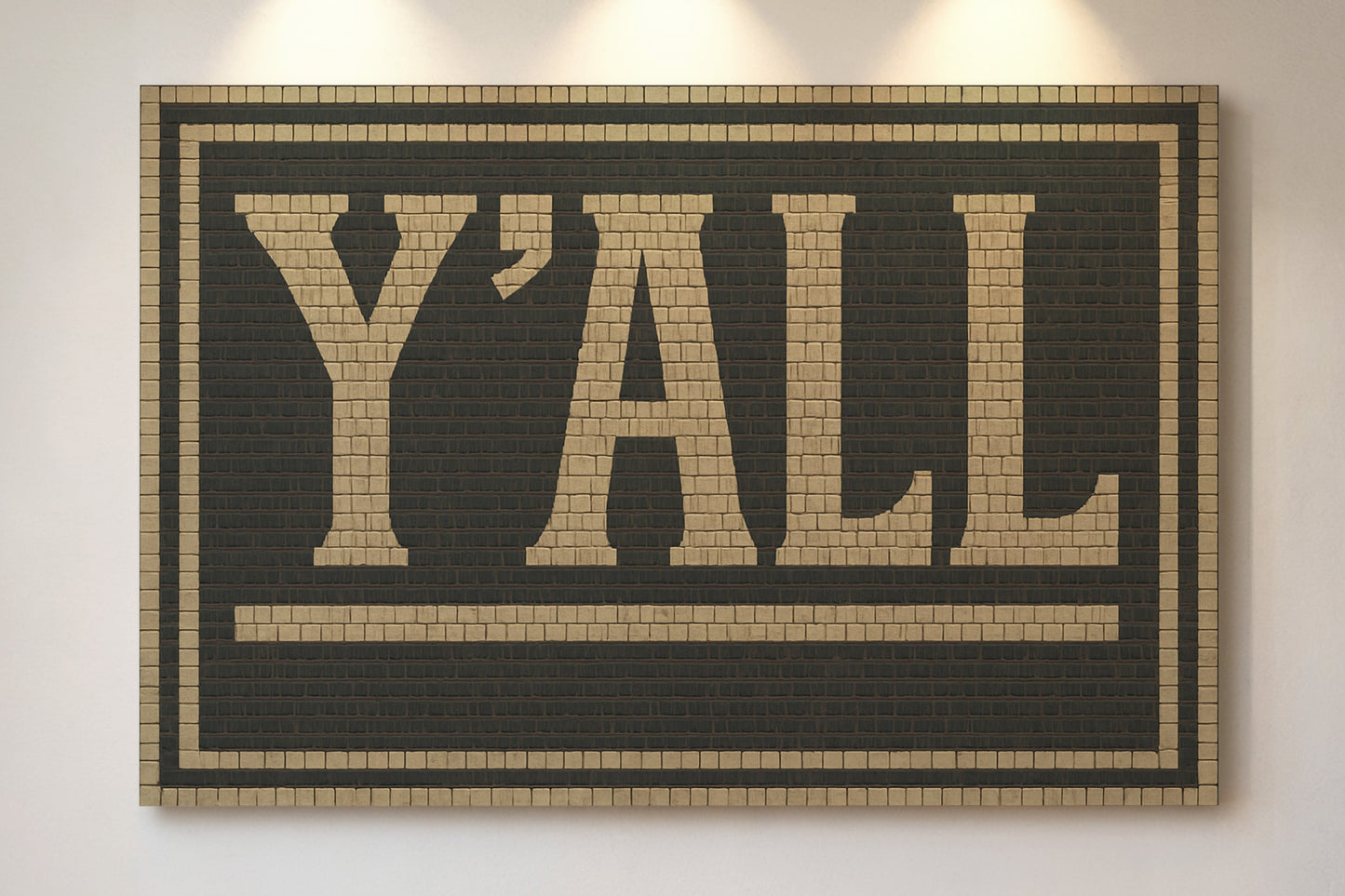 Y’ALL Mosaic Wall Art