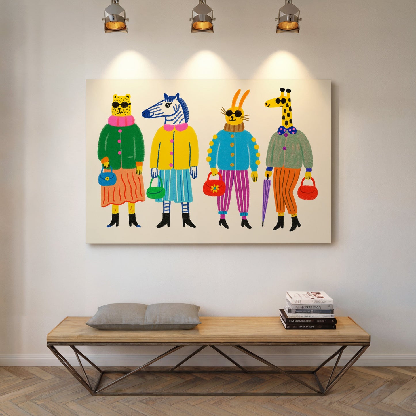 The Fashion Herd – Stylish Animal Friends Wall Art