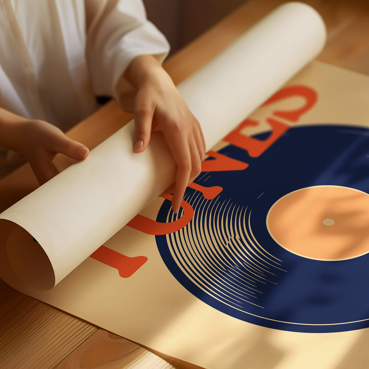 Serving Tunes: Vinyl on a Platter