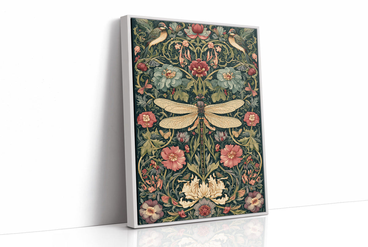 Dragonfly and Songbirds in Bloom