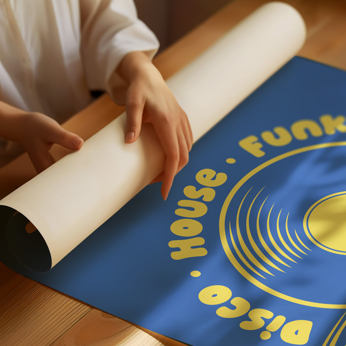 Serving Tunes: Cobalt Bubble Letters
