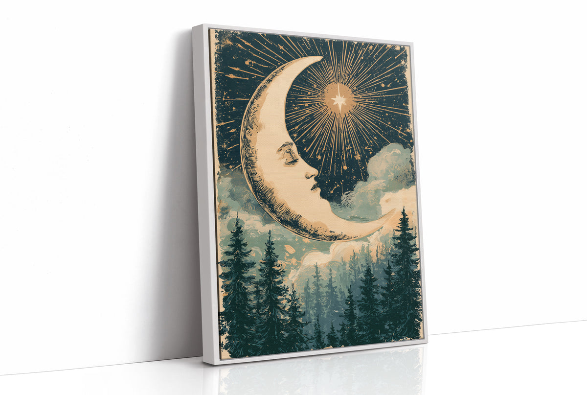 Crescent Moon and the Radiant Star