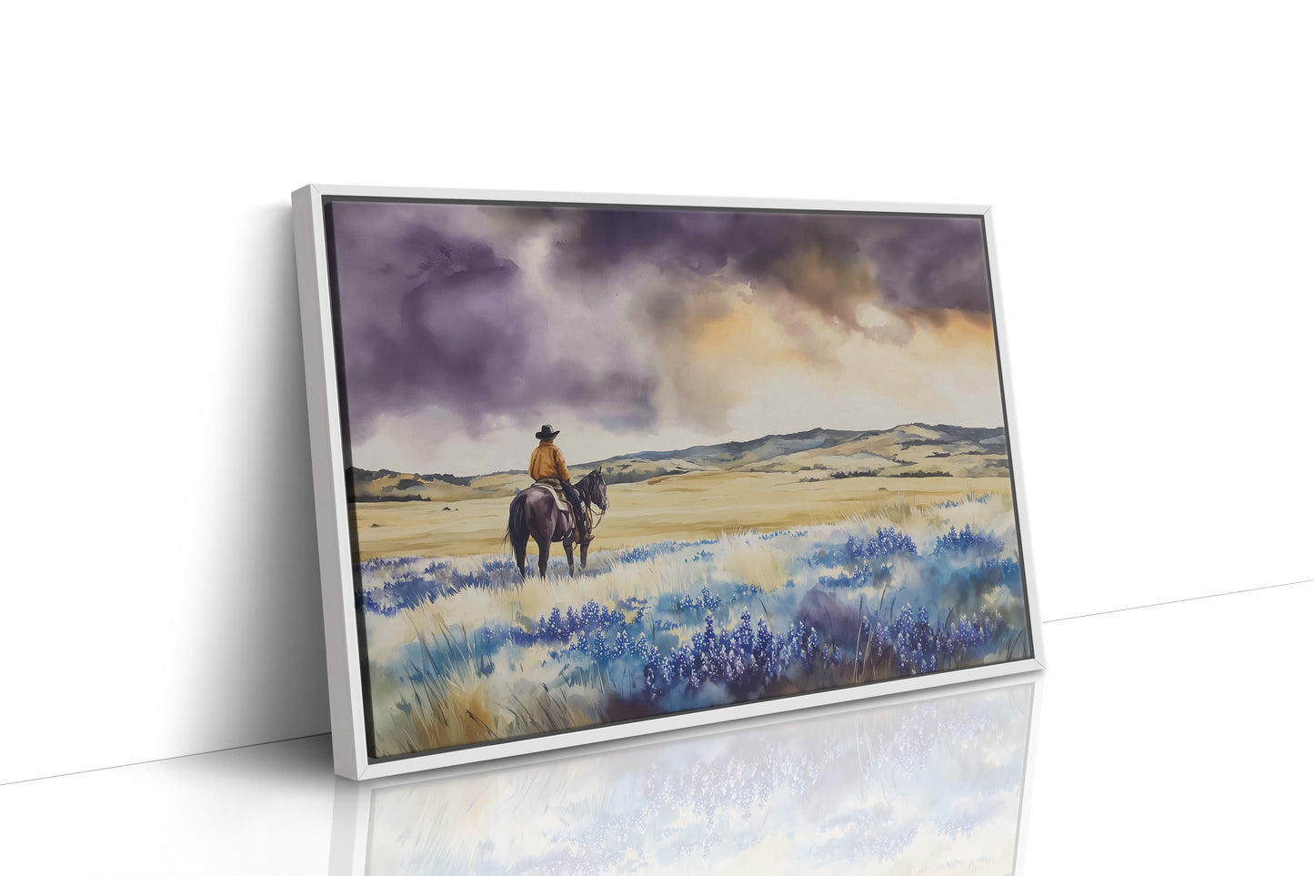 Bluebonnets Dance Through Prairie Thunder