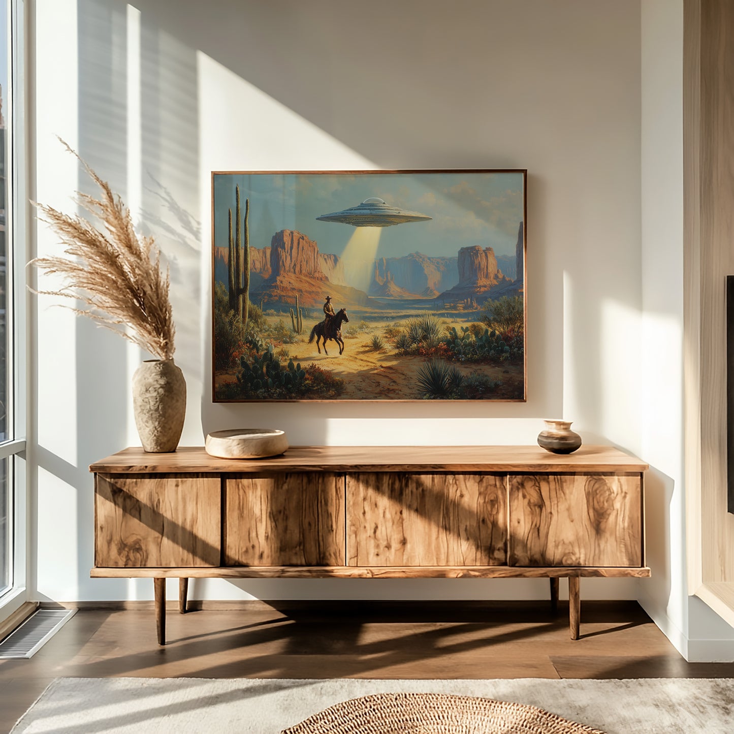 Cosmic Cowboys Meet Desert Light