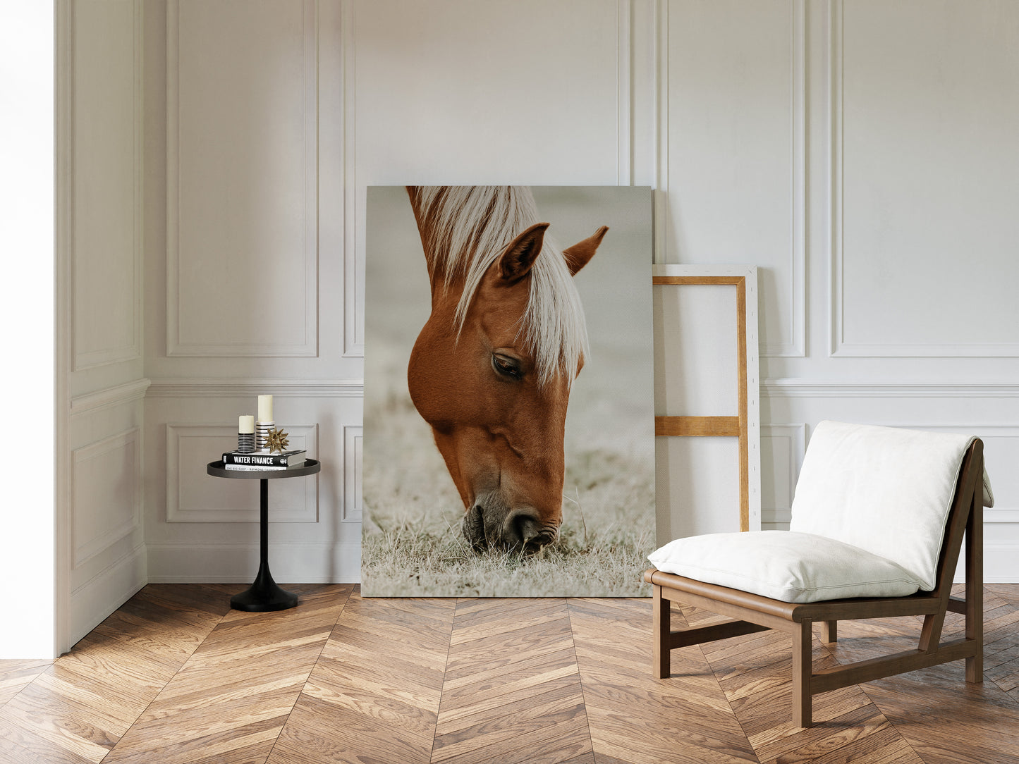 Quiet Morning Graze with Golden Mane