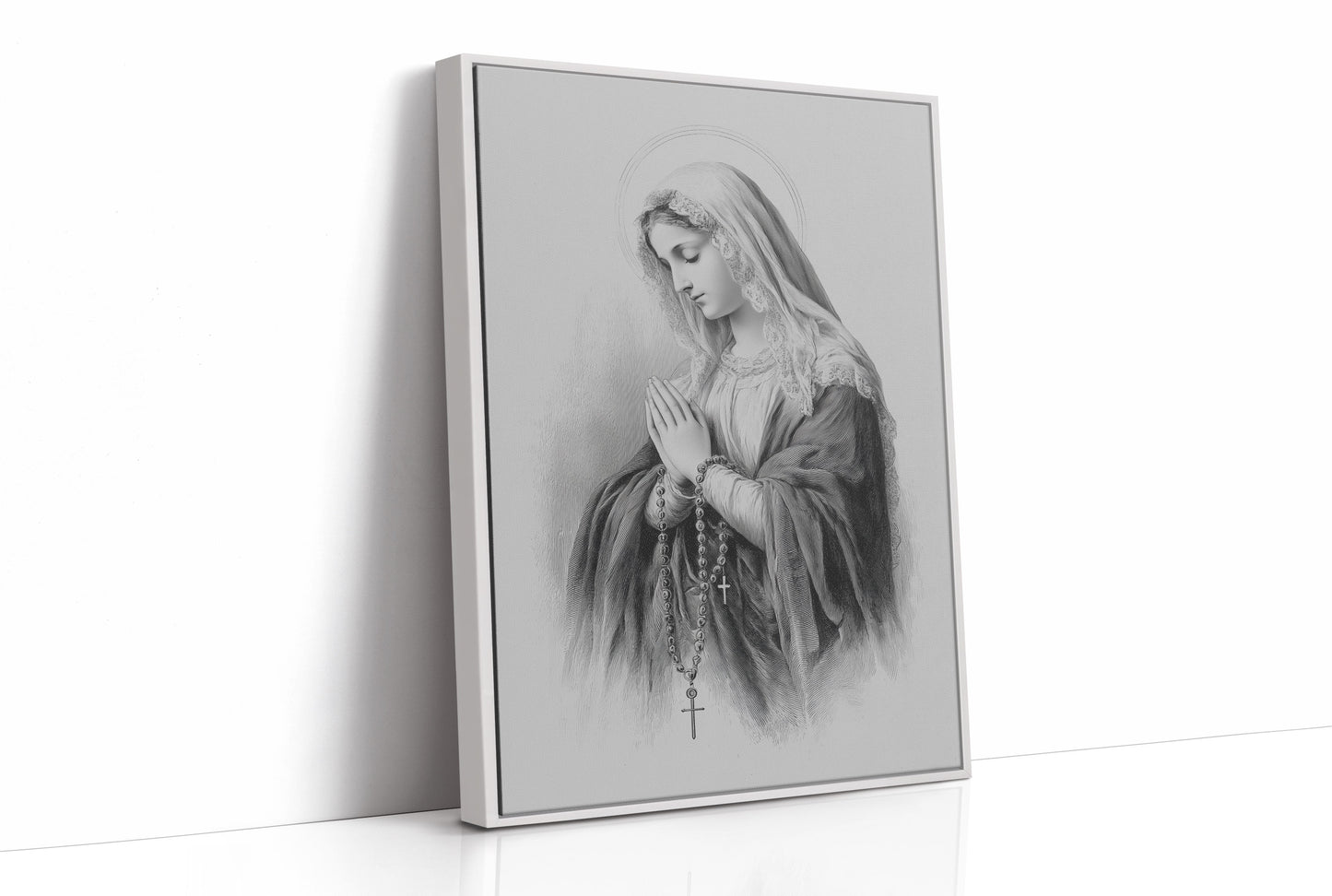 Quiet Prayer On Rustic Wood