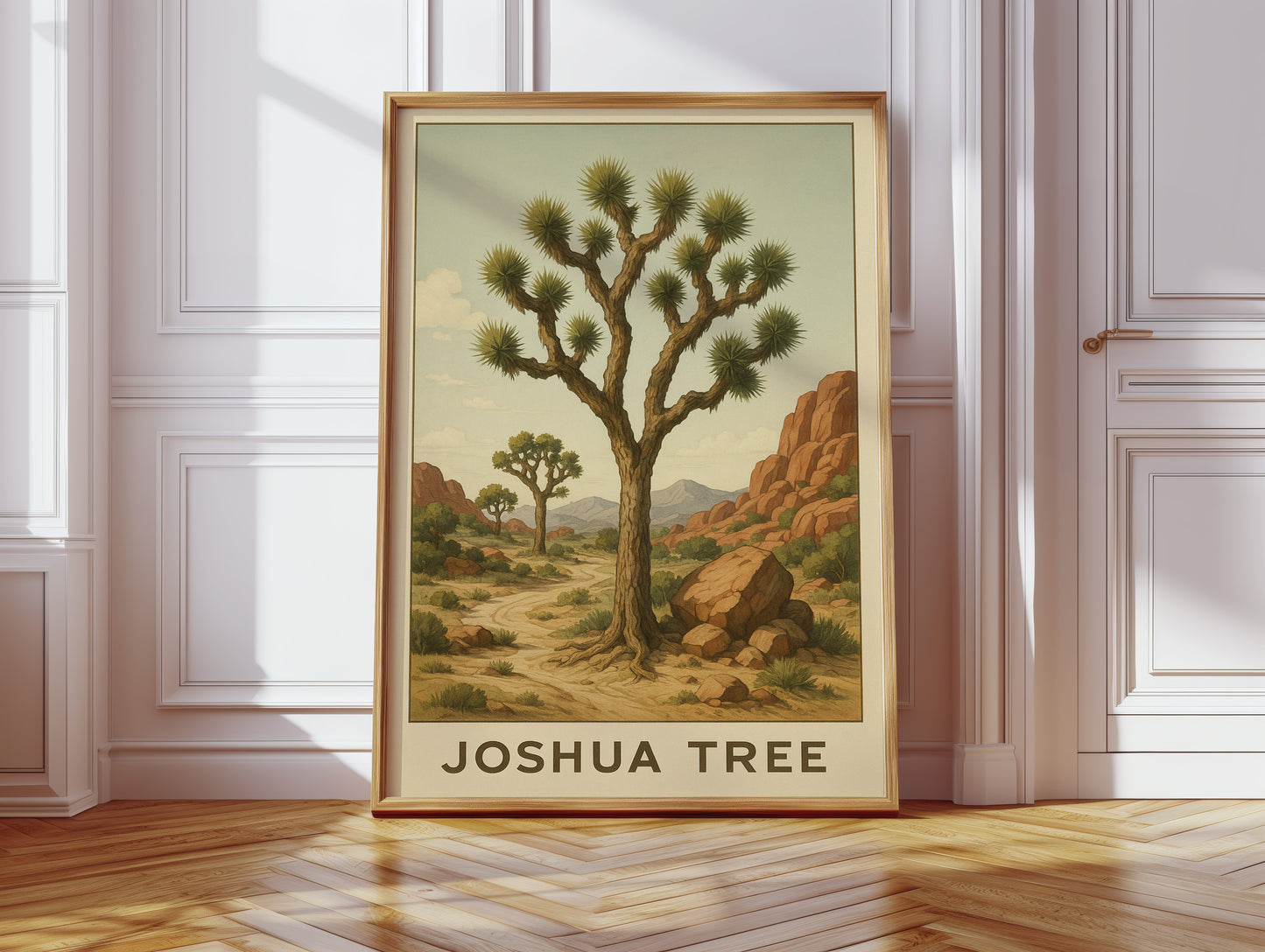 Joshua Tree Desert Landscape Art Print