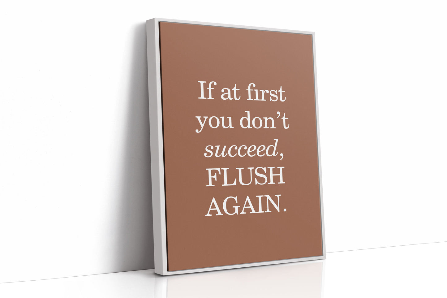 Bathroom Wisdom Glows In Bronze