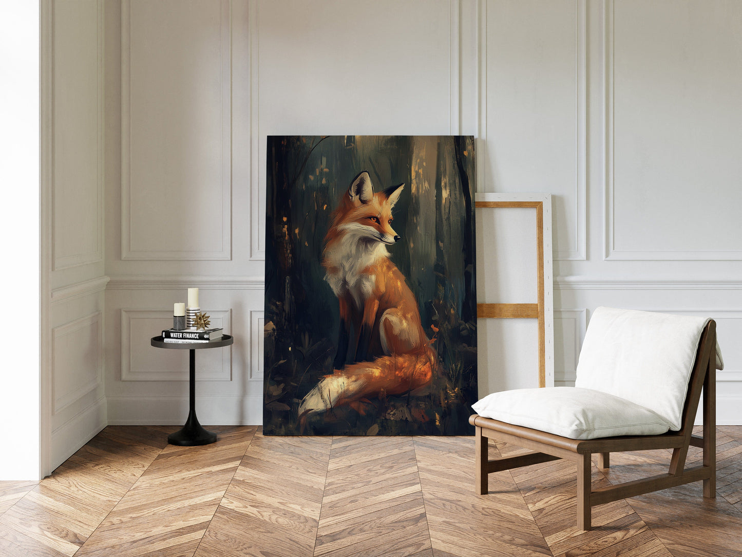 Fox Wall Art – Mystical Forest Print, Woodland Animal Decor, Nature-Inspired Painting