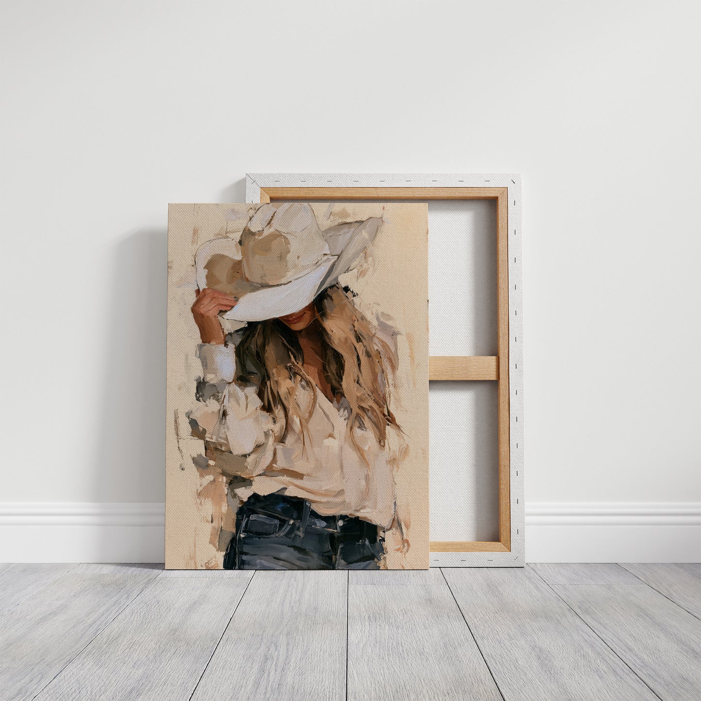 Neutral Palette, Hand on Brim