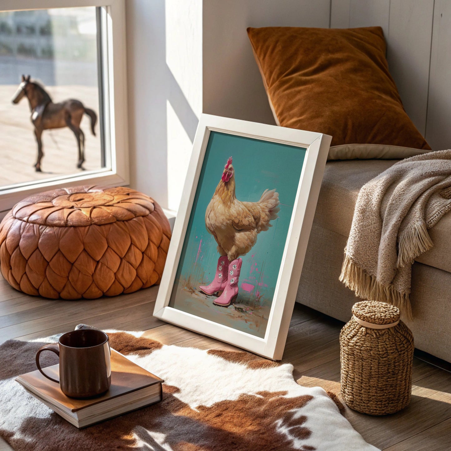 Barnyard Diva Borrows Pink Boots