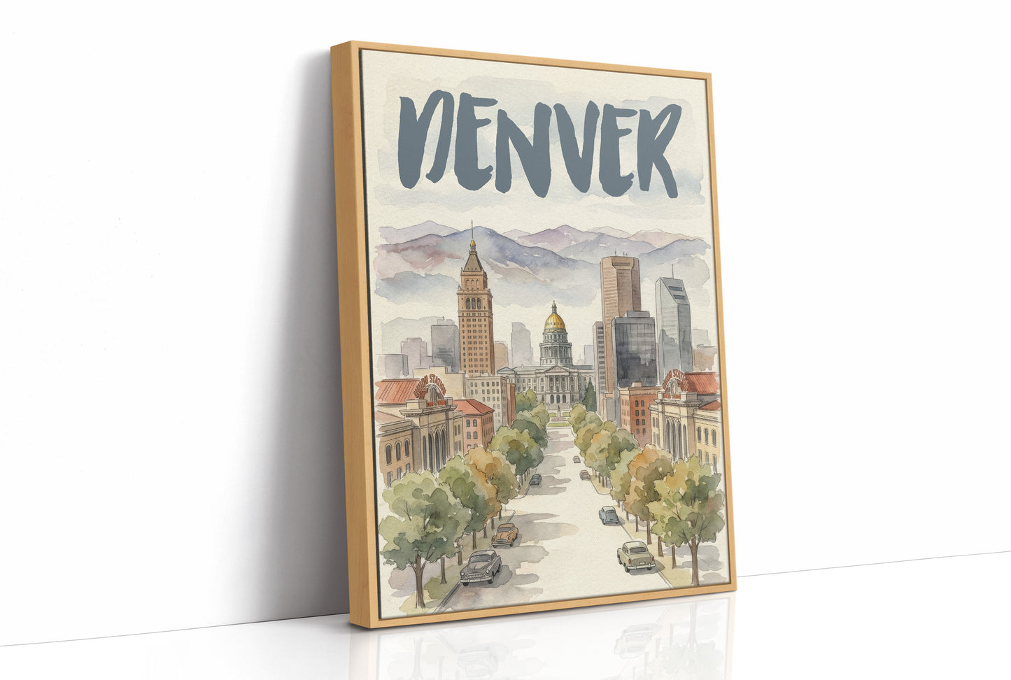 Denver in Watercolor
