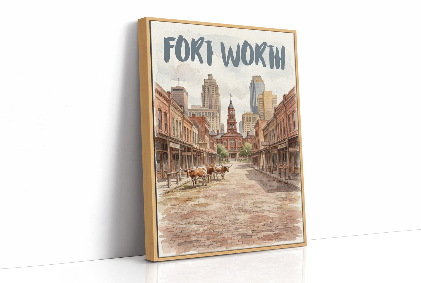 Fort Worth in Watercolor