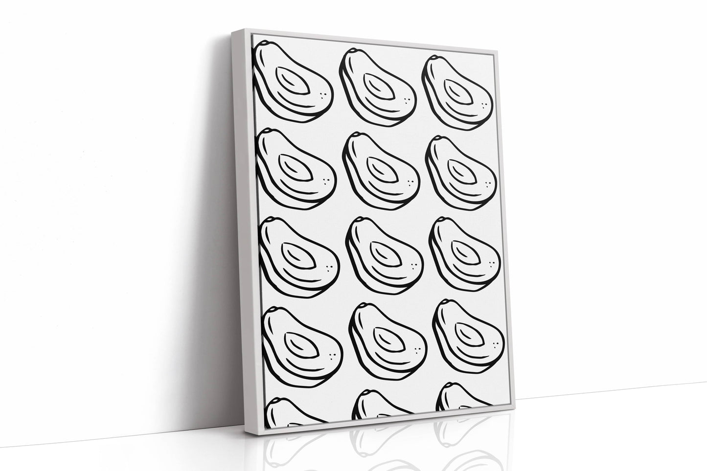 Avacado Dance In Black Lines