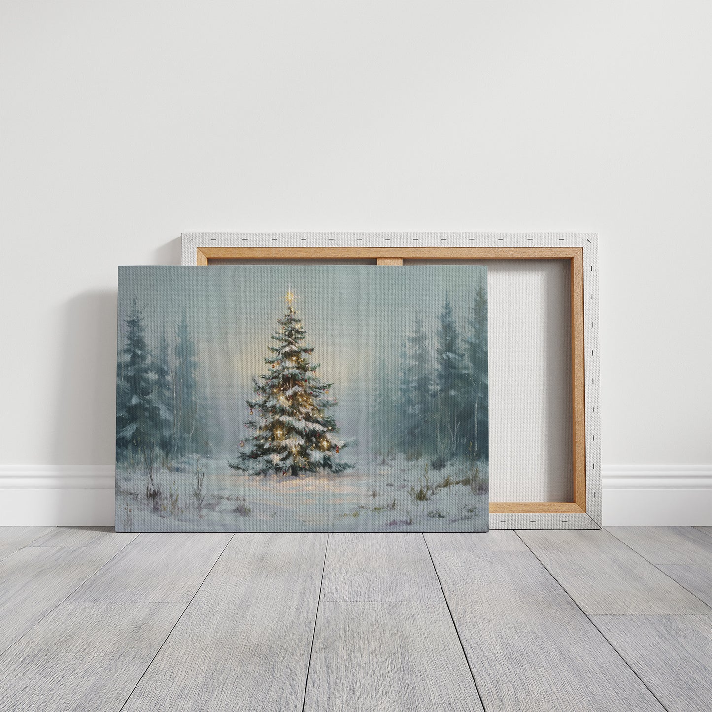 Snow Pine Glows With Winter Magic