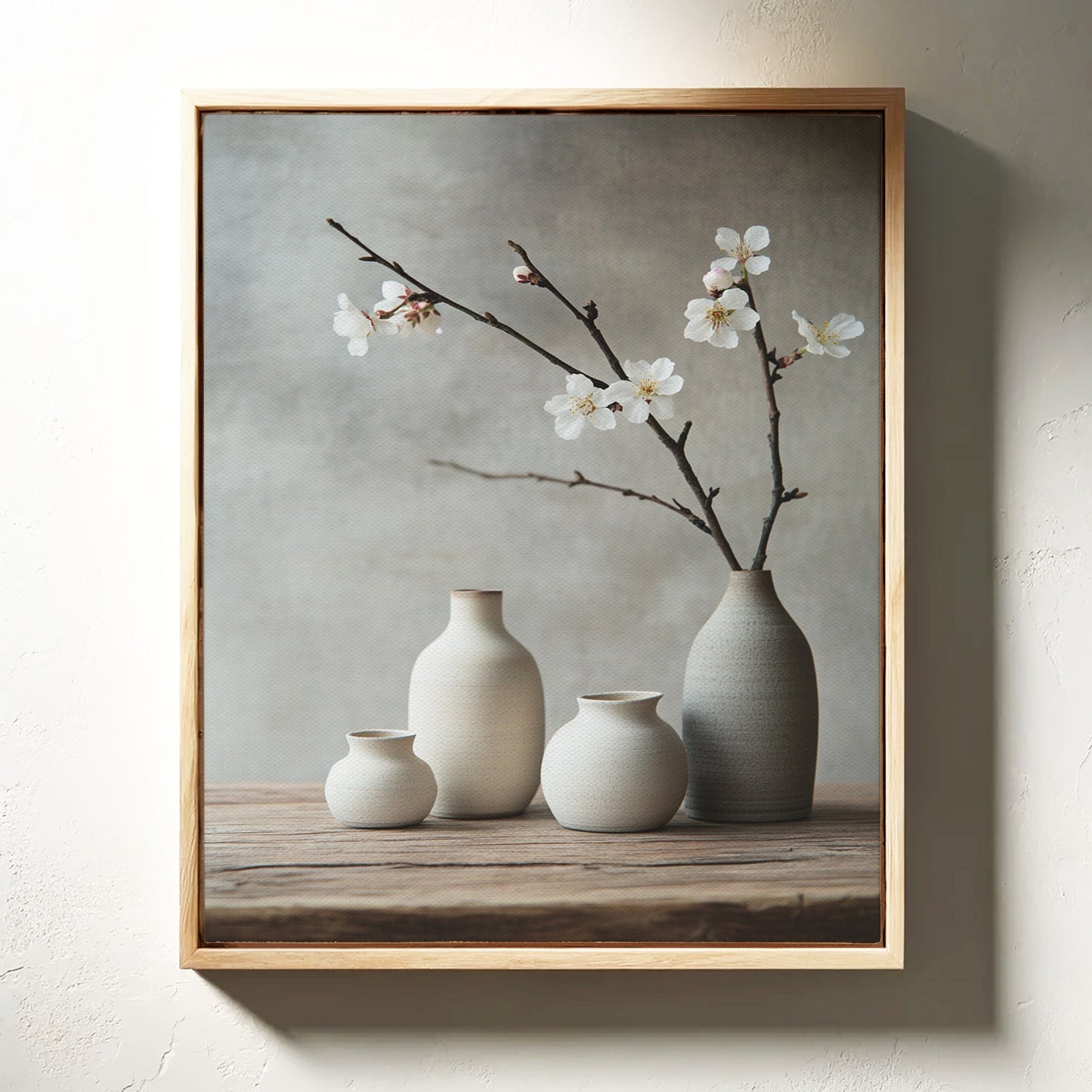 Minimalist Japanese Still Life Print – Zen Aesthetic Home Art