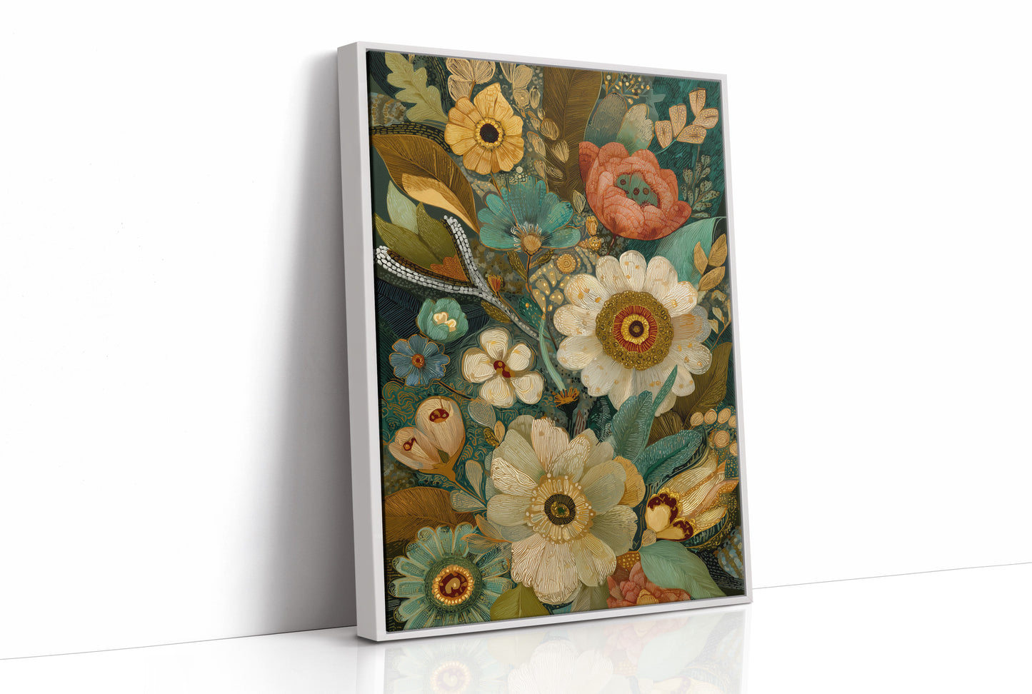 Garden Blooms In Jeweled Harmony