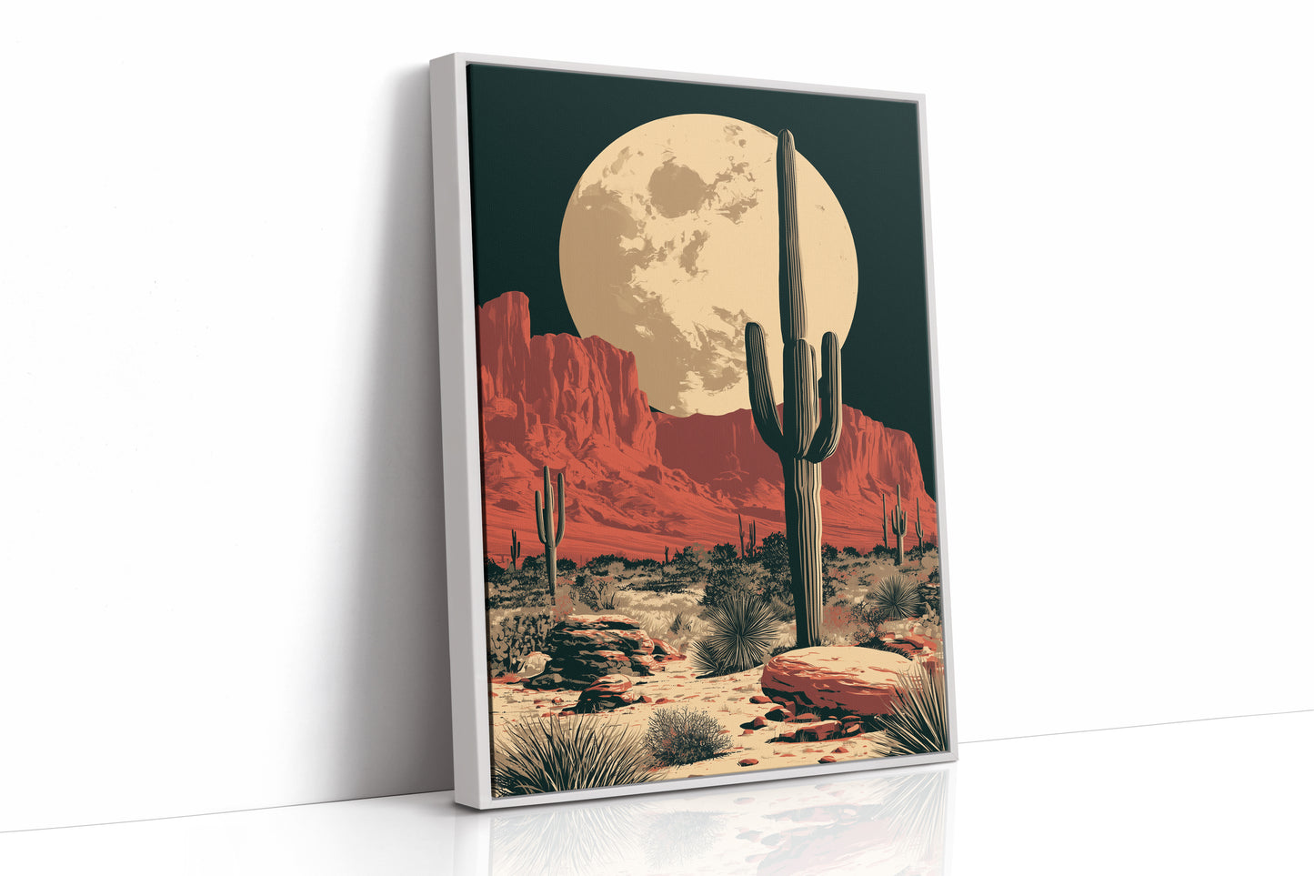 Desert Moon — Red Rock Valley Screenprint