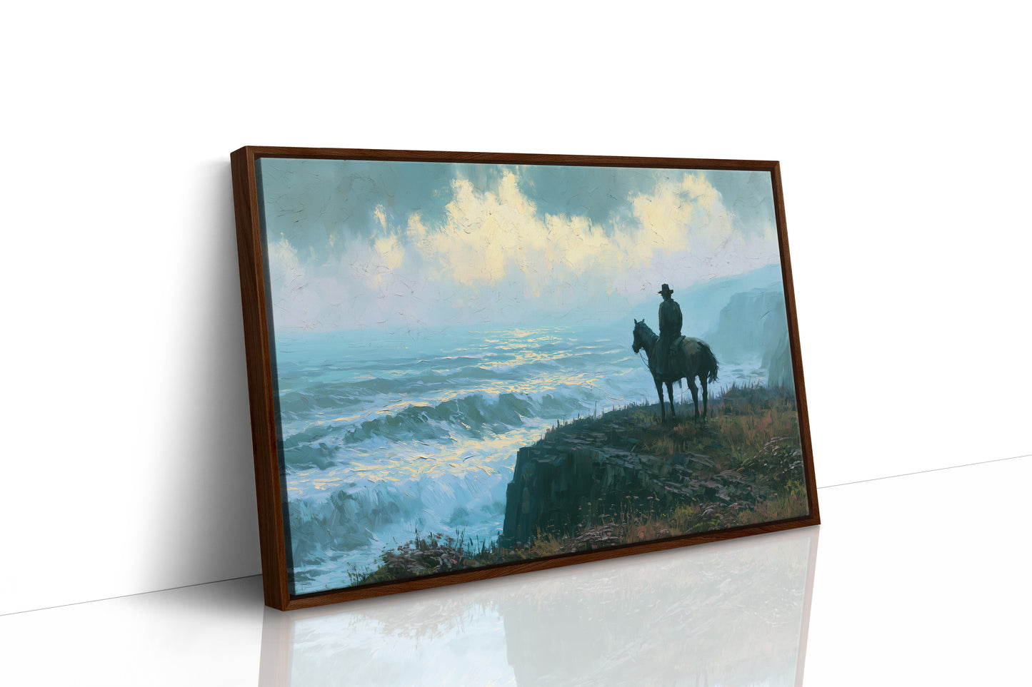 Cowboy's Watch Over the Waves