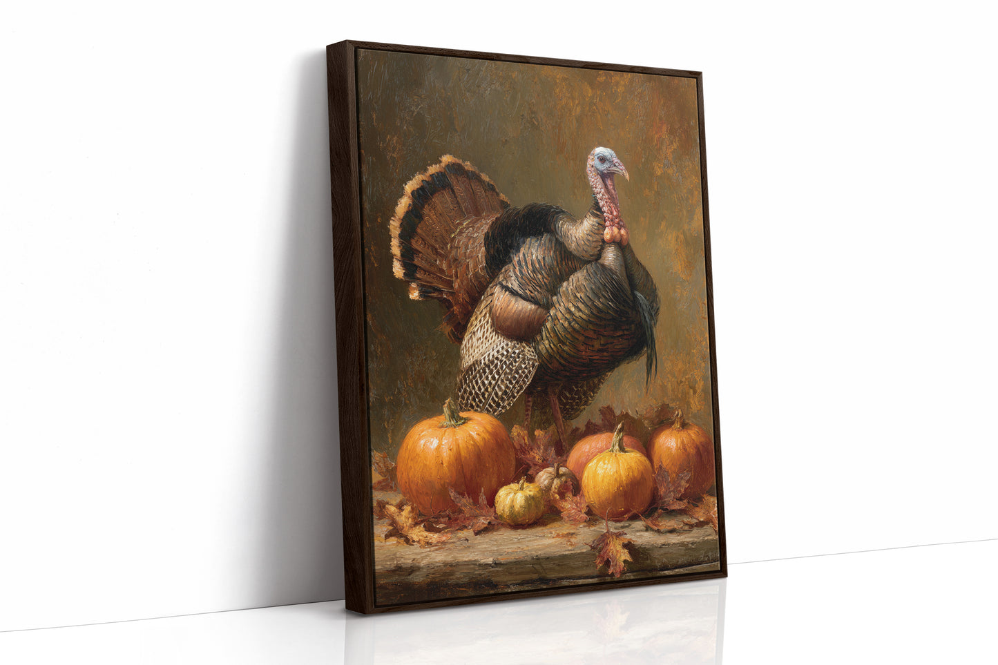 Harvest Pride Among Autumn Pumpkins