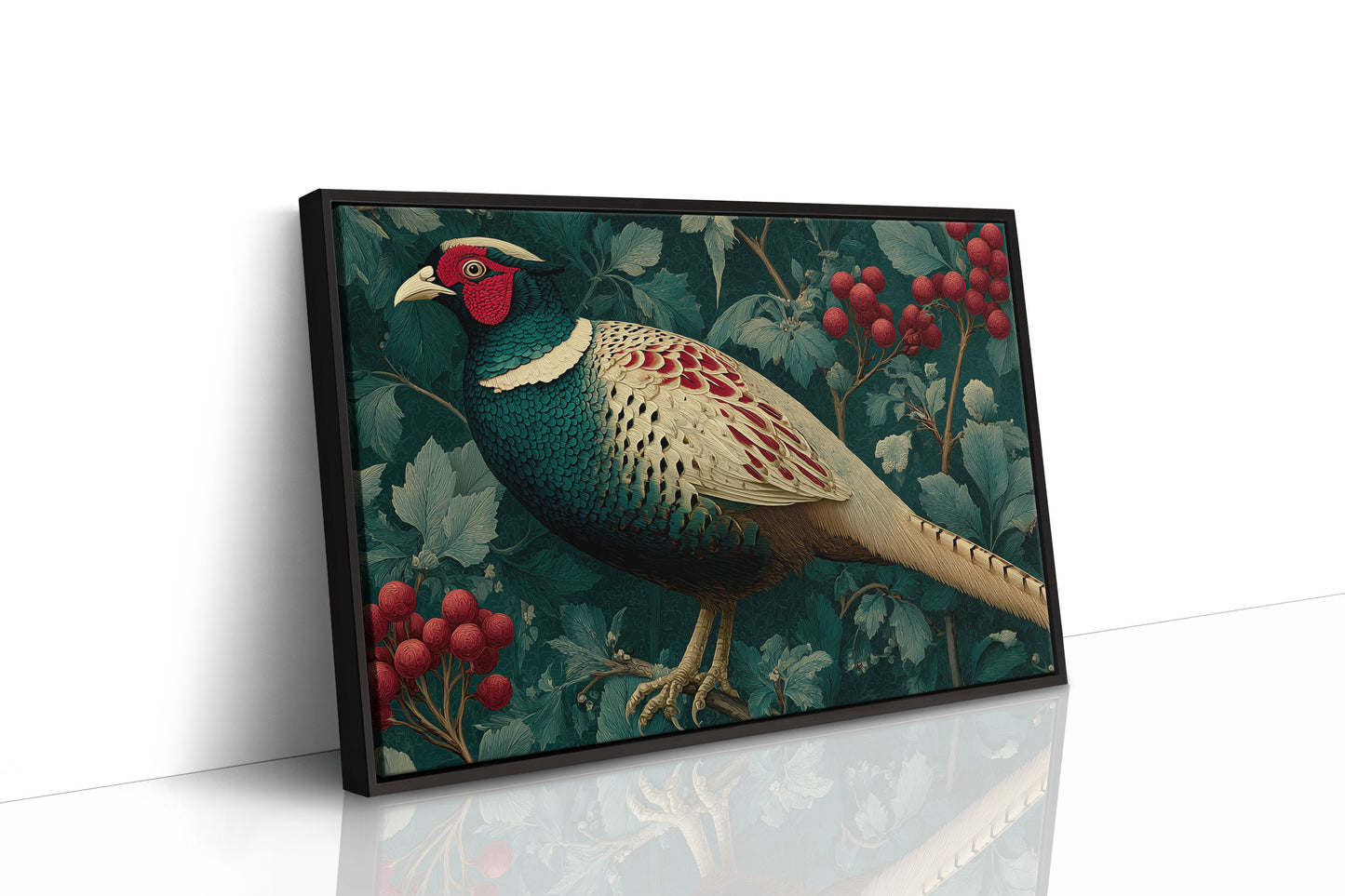 Pheasant Among the Holly