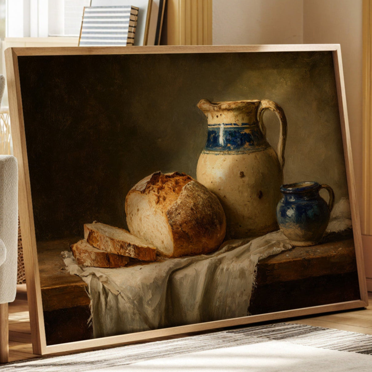 Harvest's Bounty on Rustic Table