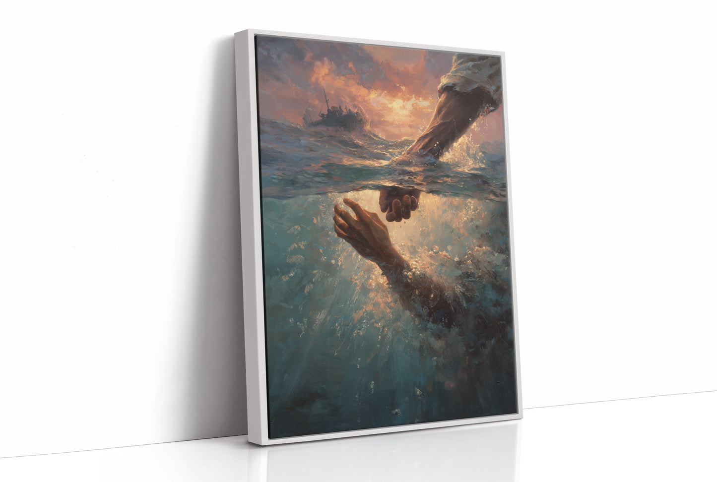 Hands Reaching Across Troubled Waters