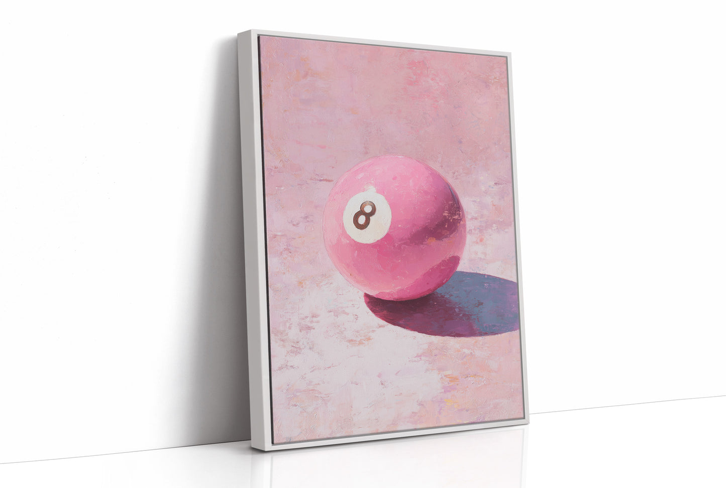 Eight Ball, Painted in Pink
