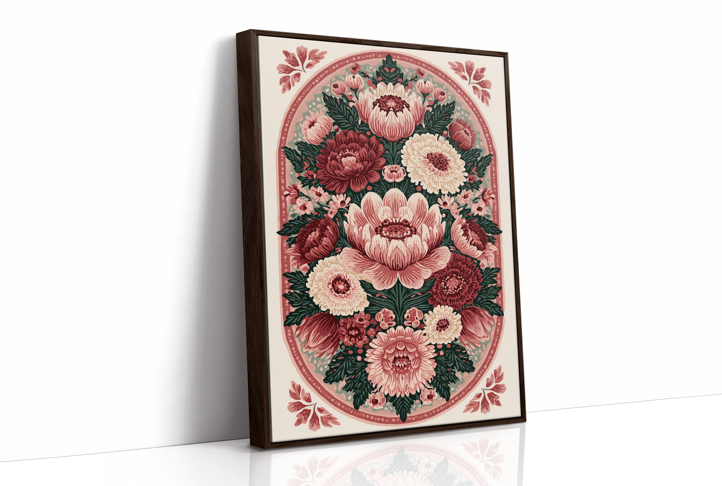Rosette Medallion: An Ornamental Floral Tapestry