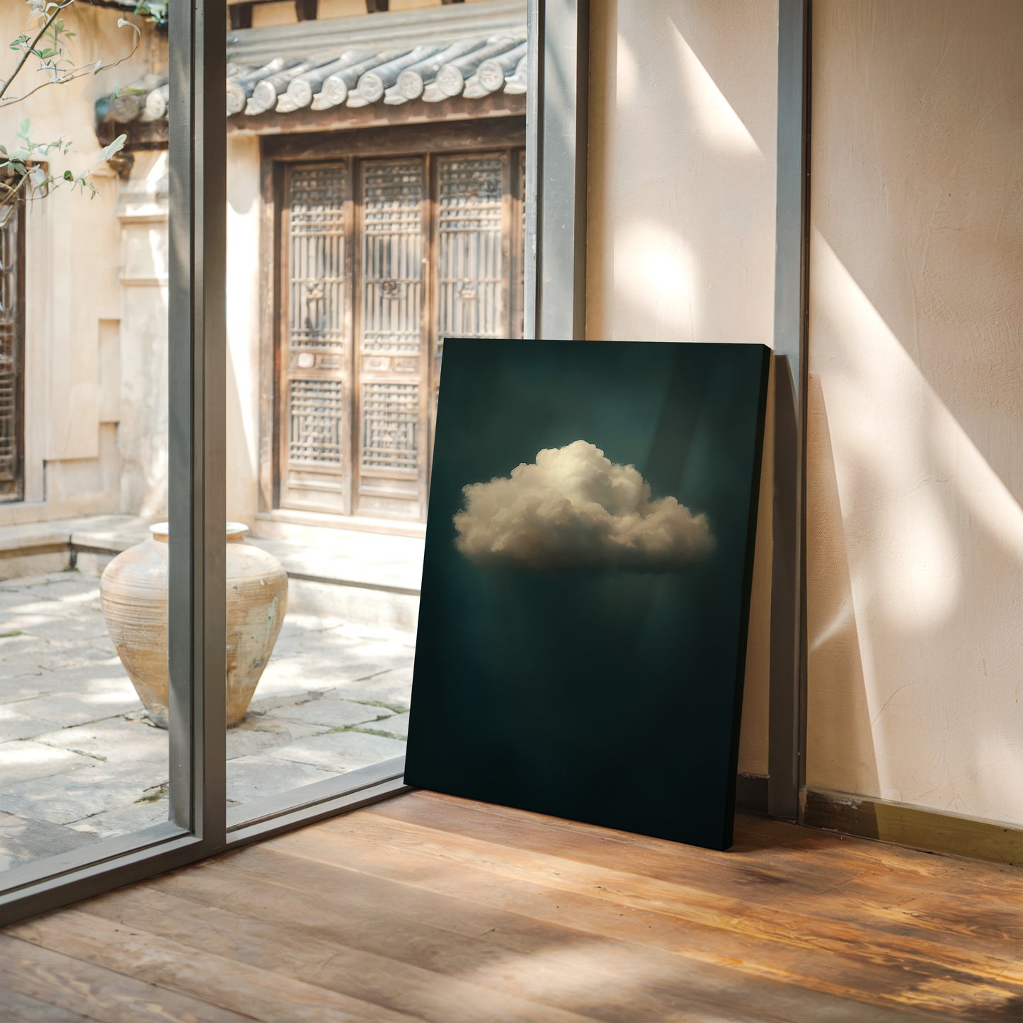 Solitary Cloud in Still Air