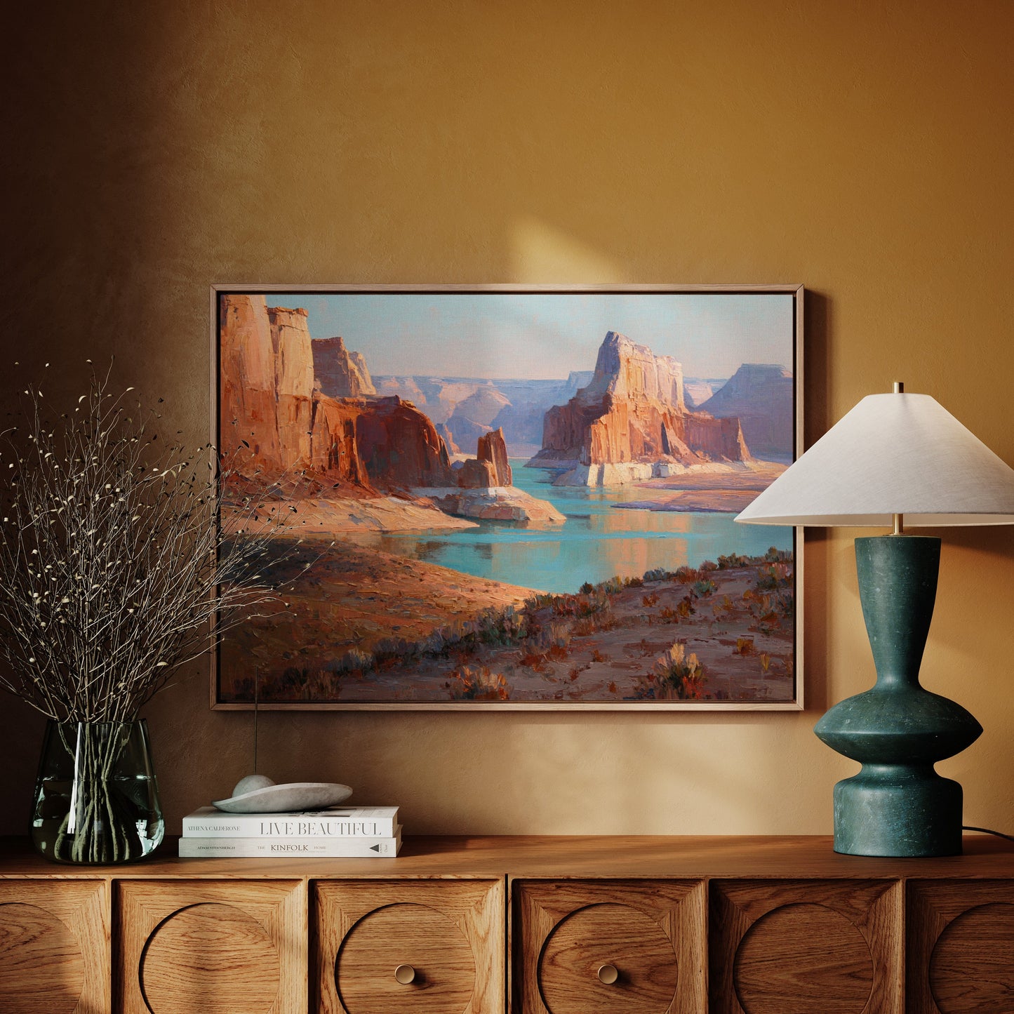Turquoise Waters Pierce Ancient Stone