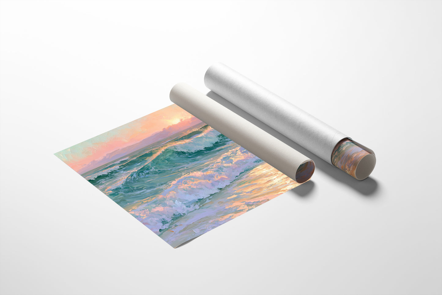 Waves, Pastel Sunrise