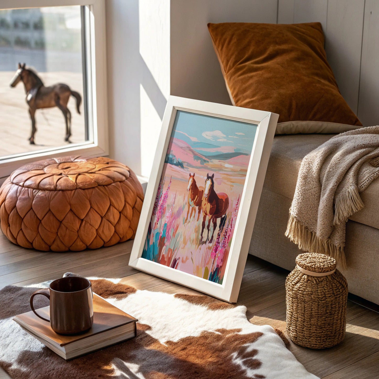 Wild Foxgloves Dance With Mustangs