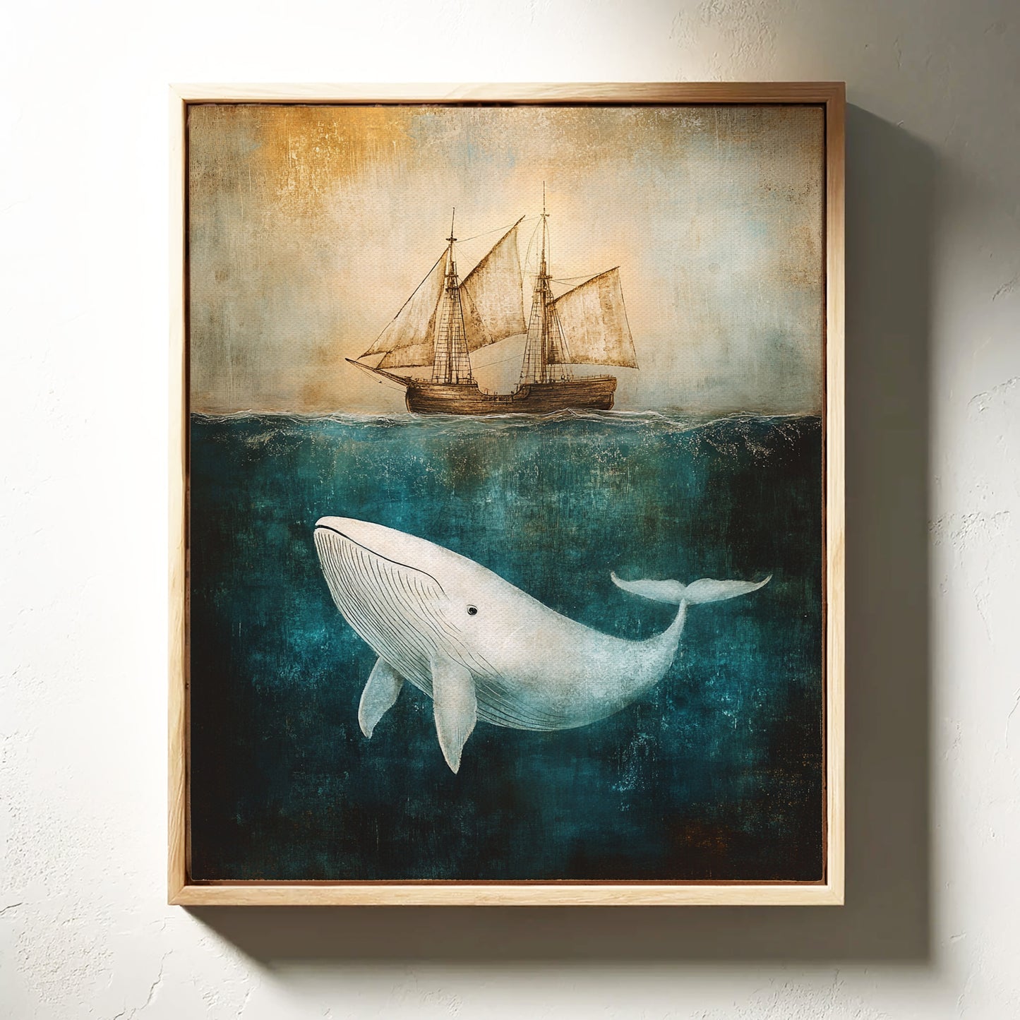 Whale Dreams Beneath the Tall Ship