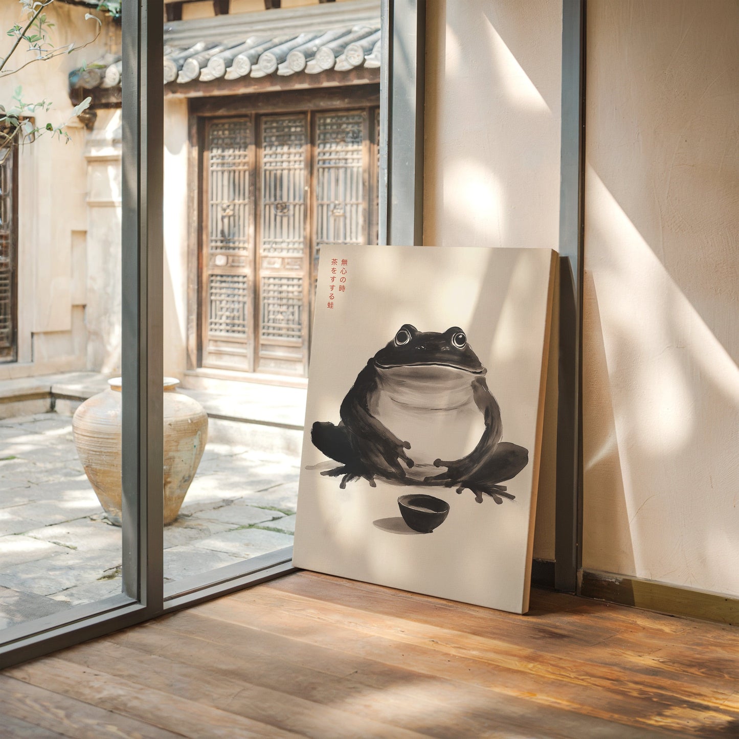 Zen Frog – A Moment of Tea