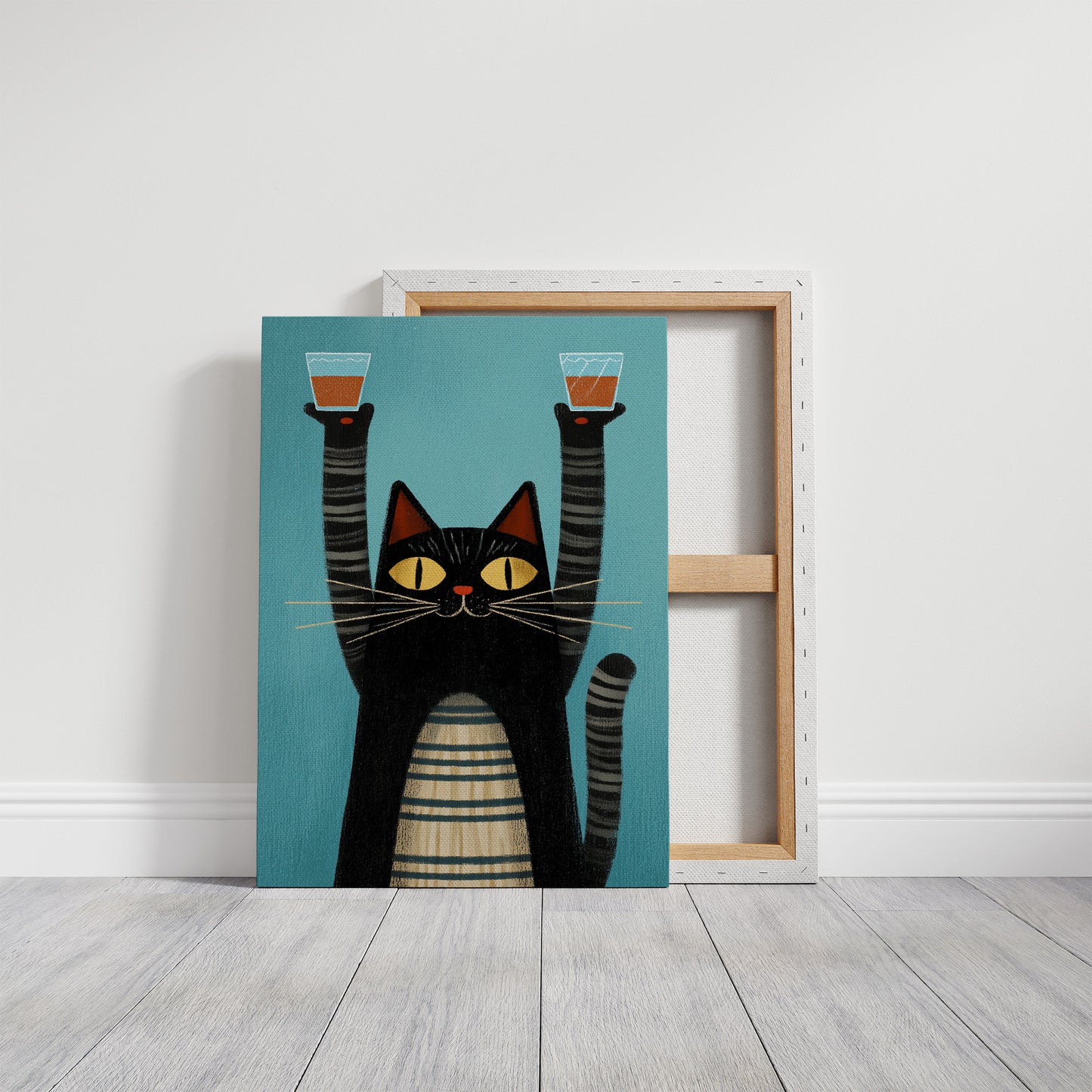 Feline Festivities: A Toast to Mischief